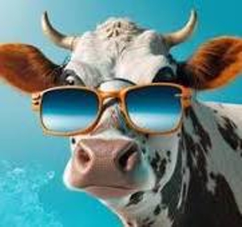 Funny cow for article about fencing the park.